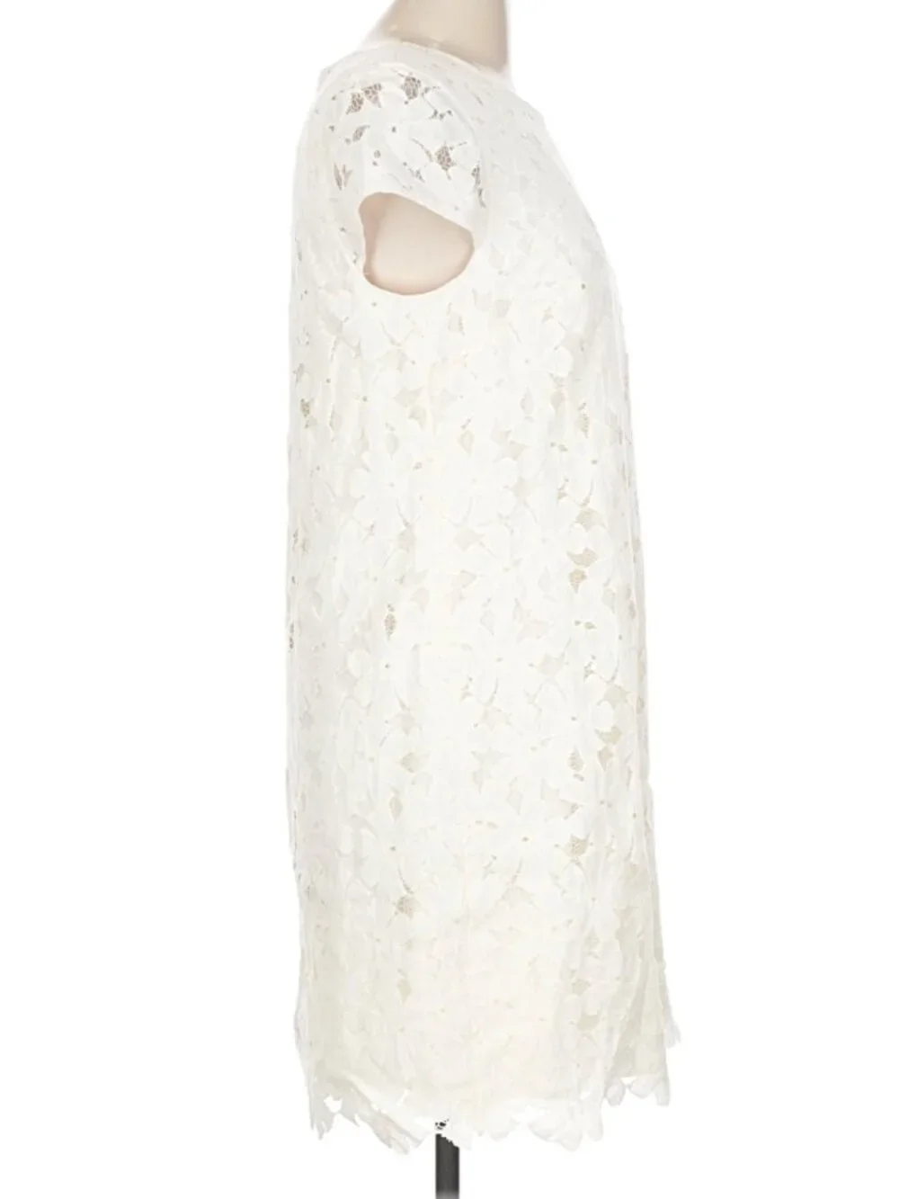 Cynthia Steffe White Lace Shift Dress – Size 12
